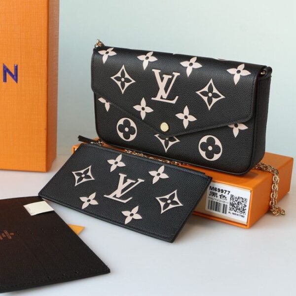 LV Pochette Felicie Black Sling Bag (With Box)