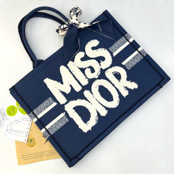 CD Miss CD Blue Book Tote (With Box)