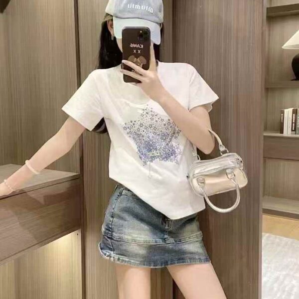 CD Blue Stone White T-shirt