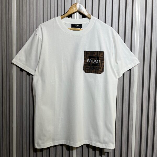 Fndi Dragon White Tshirt For Men