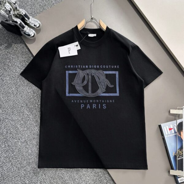 CD Avenue Montaigne Black Tshirt For Men