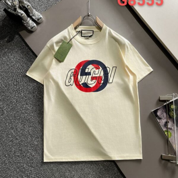 GG Monogram White Tshirt For Men