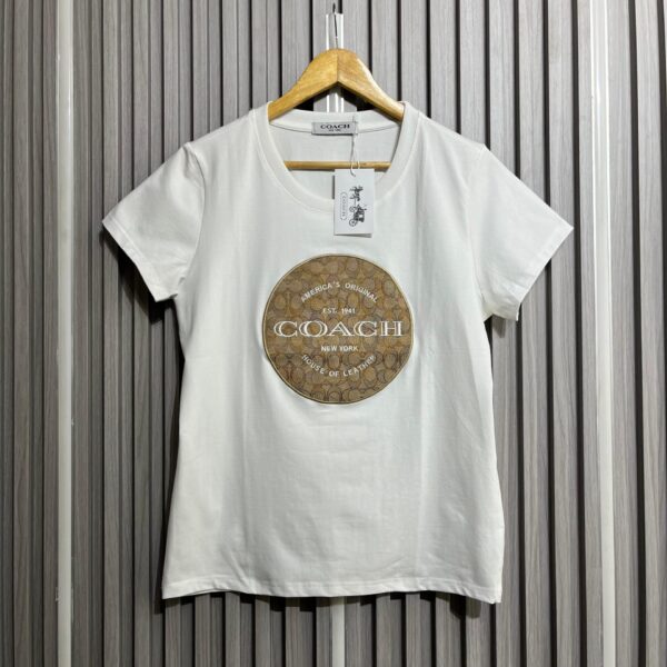 Coach White Colour Classic T-shirt