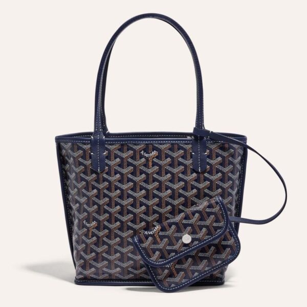 Goyard Anjou Mini Inside Out Blue Tote