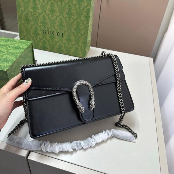 GG Dionysus Black Shinny Sling Bag (With Box)