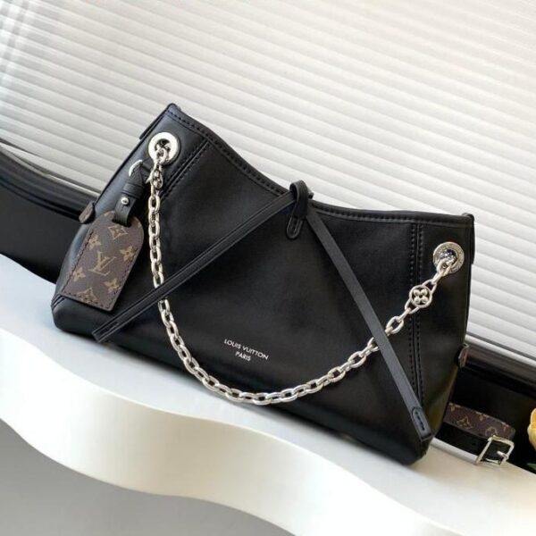LV Black Carryall Premium Quality Shoulder Bag (With Box)