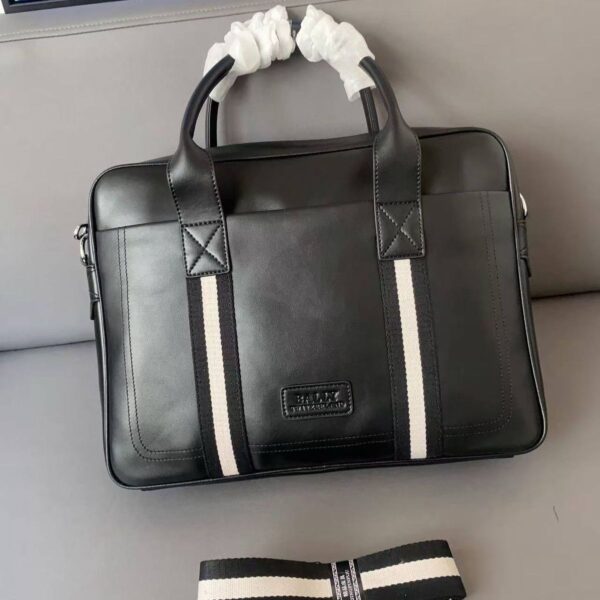 Bally Black Classic Laptop Bag