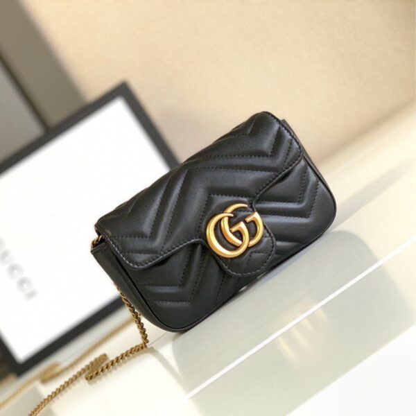 GG Marmont Mini Black Sling Bag (With Double Box)