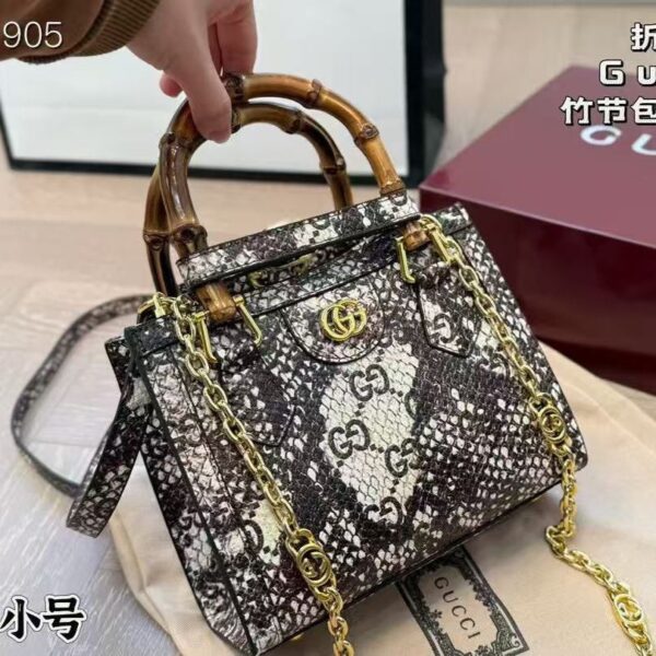 GG Diana Python Premium Quality Small Handbag (With Double Box)
