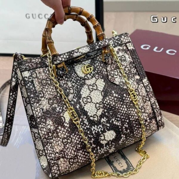 GG Diana Python Premium Quality Large Handbag (With Double Box)