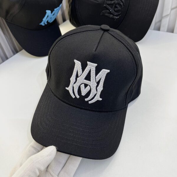 Amiri White Studded Logo Baseball Cap