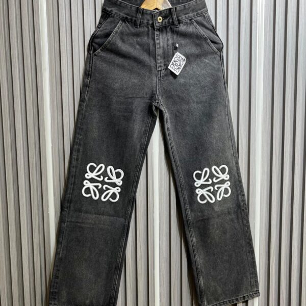 Loewe Black Relaxed Fit Denim For Women