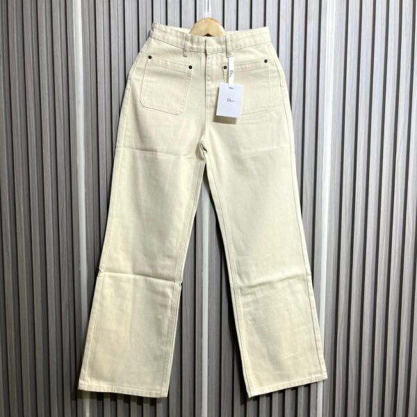 CD Beige Relaxed Fit Denim For Women