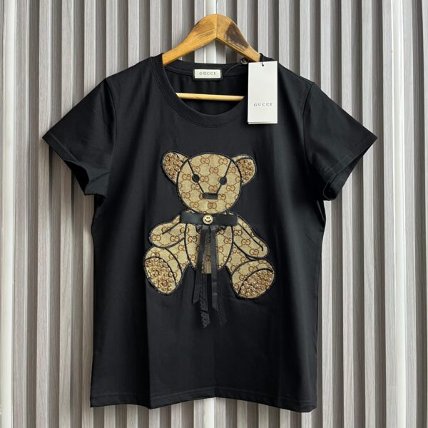 GG Teddy Black Tshirt For Women