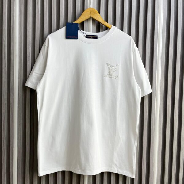 LV Mono White Oversized T-shirt  For Women