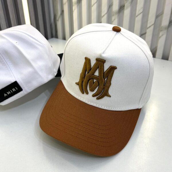 Amiri White Brown Baseball Cap