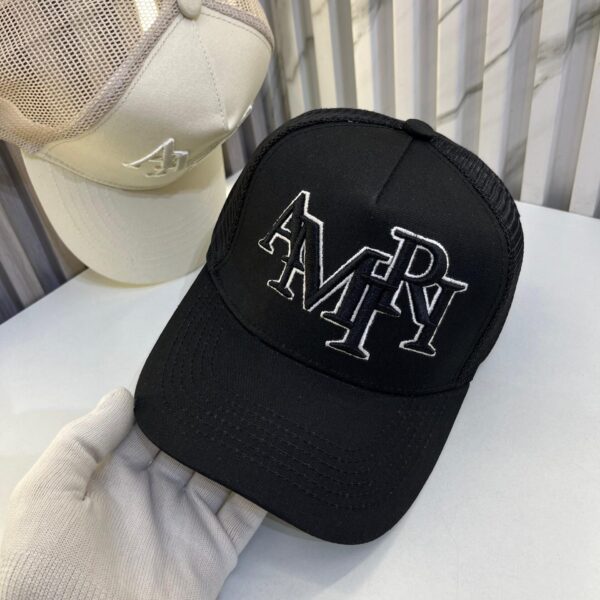 Amiri Black Baseball Cap