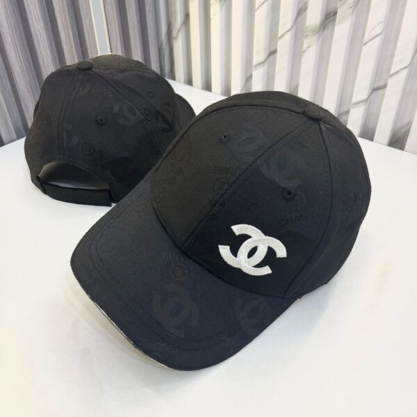 CC Black Monogram Baseball Cap