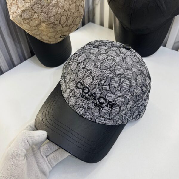 Coach Jacquard Grey Baseball Cap