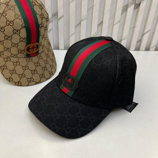 GG GG Stripe Black Baseball Cap