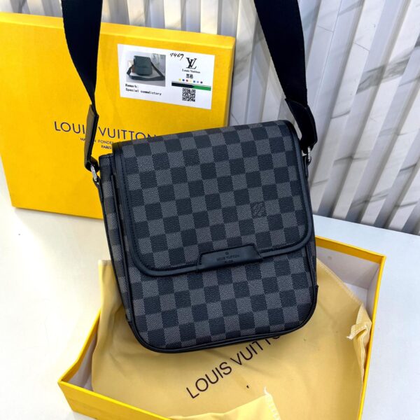 LV Sider Unisex Black Cheack Messenger Bag (With Box)