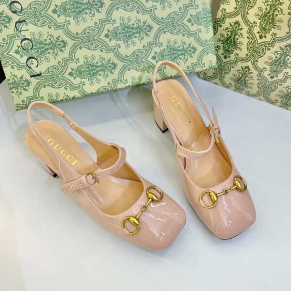 GG Horsebit Pink Pump For Women