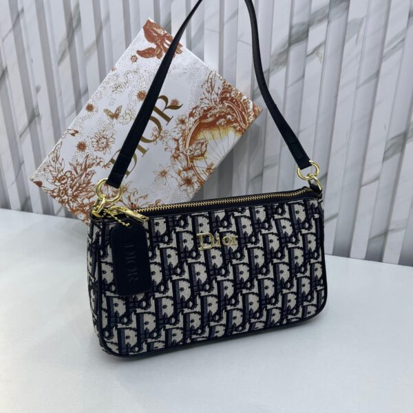 CD Black Small Shoulder Bag (With Box)