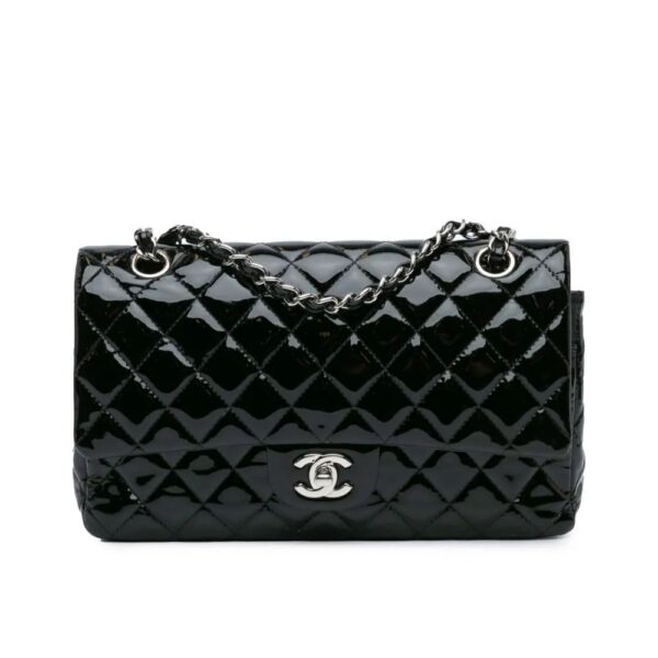 CC Jumbo Black Patent Sling Bag (With Box)