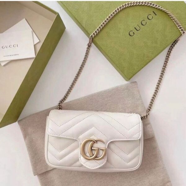 GG Marmont White Mini Sling Bag (With Box)