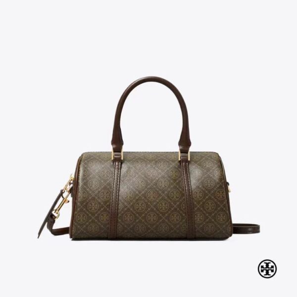 TB Jacquard Coffee Boston Bag