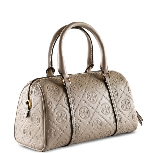 TB Jacquard Embossed Khaki Boston Bag