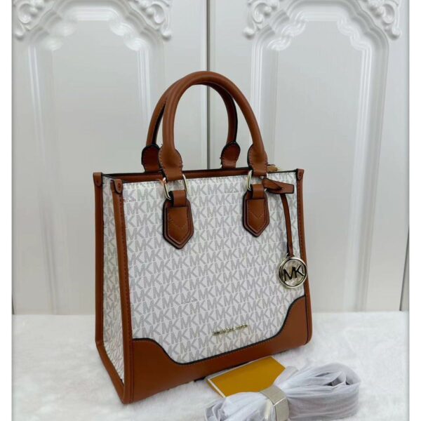 MK Mercer Beige Brown Tote