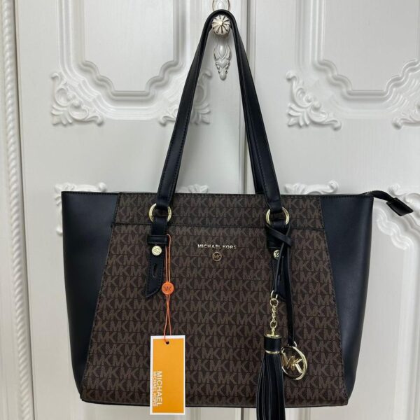 MK Sullivan Coffee Black Tote Bag