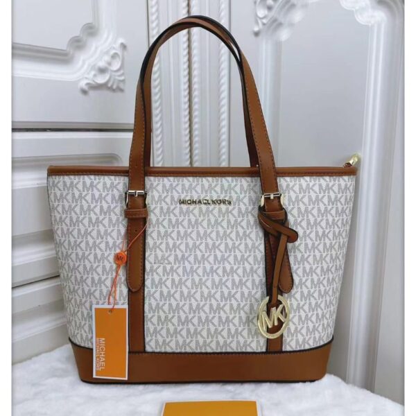 MK Jet set Beige Brown Medium Tote