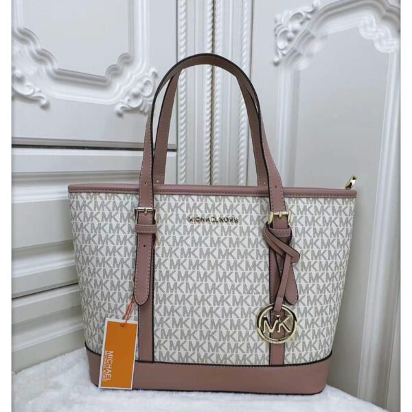 MK Jet set Beige Pink Medium Tote