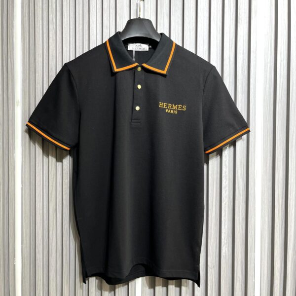 Hermes Paris Black Men’s polo Tshirt