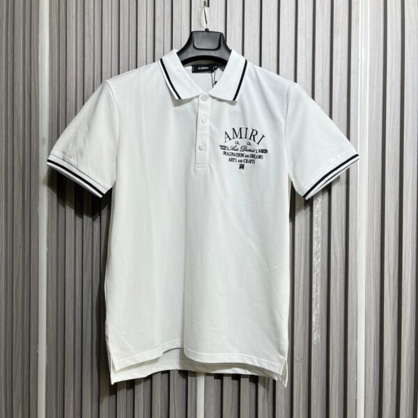 Amiri Logo White Men’s Polo Tshirt