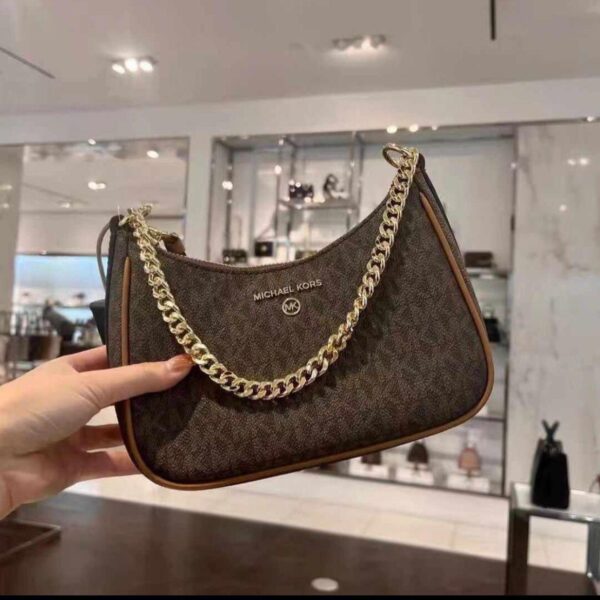 MK Jet Set Coffee Charm Pochette (With Box)
