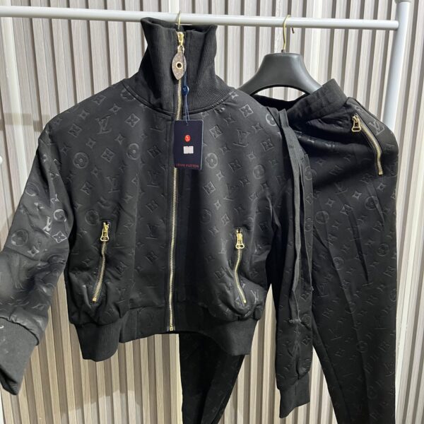 LV Black Monogram Tracksuit for Women