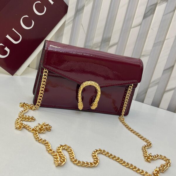GG Dionysus Wine Shinny Small Sling Bag (With Box)
