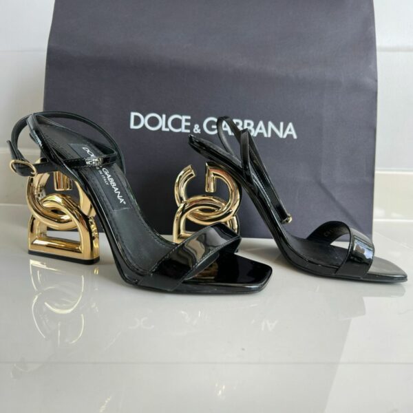 D&G Pop Keira Black Sandal