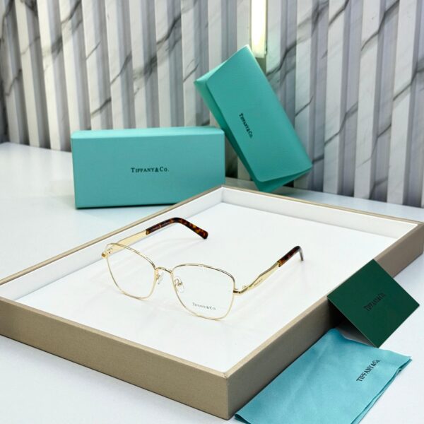Tiffany & Co. Gold Leopard Print Women’s Eyeglasses