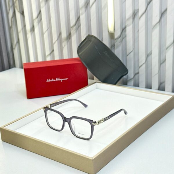 Salvatore Ferragamo Grey Unisex Eyeglasses