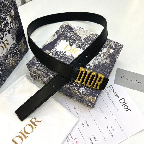 CD Black Gold CD Logo Buckle Belt