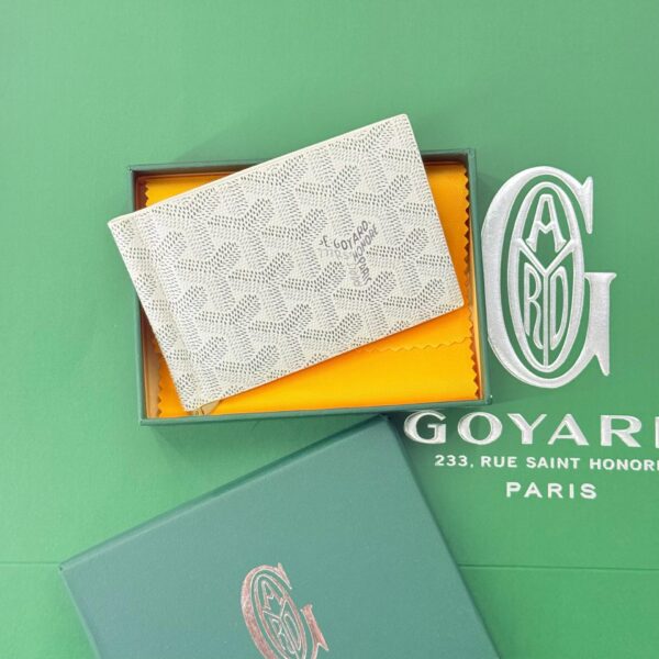 Goyard Saint Thomas White Color Bill Fold Wallet (With Box)