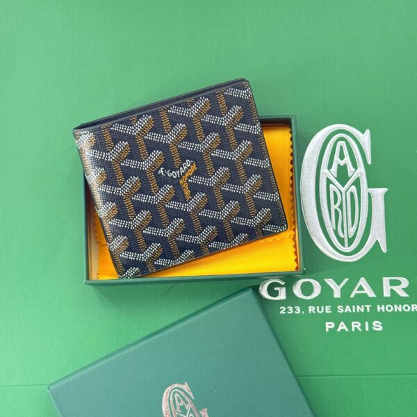 Goyard Victoire Black Color Wallet With Box (With Box)