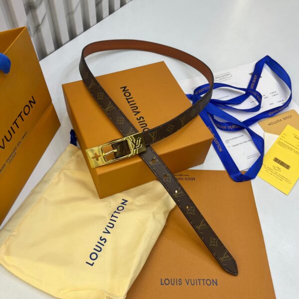 LV Monogram Gold Lock Women’s Belt