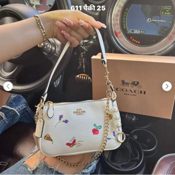 Coach Nolita 19 White Shoulder Bag (With Box)