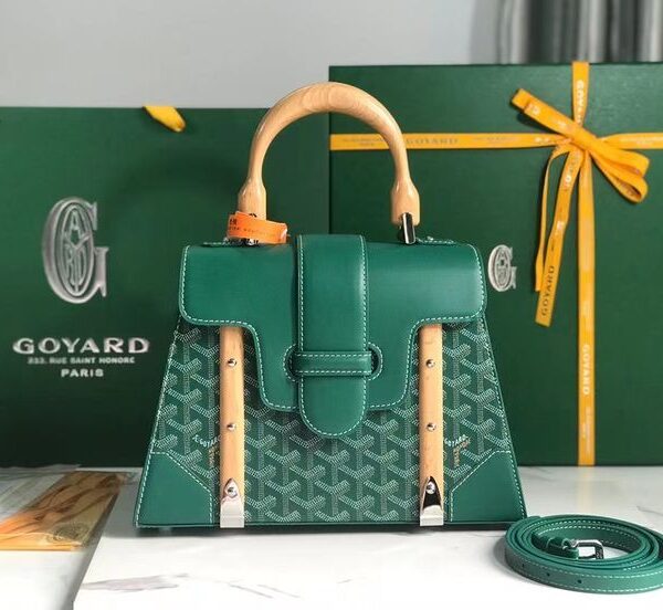 Goyard Saigon Green Hand Bag (With Box)