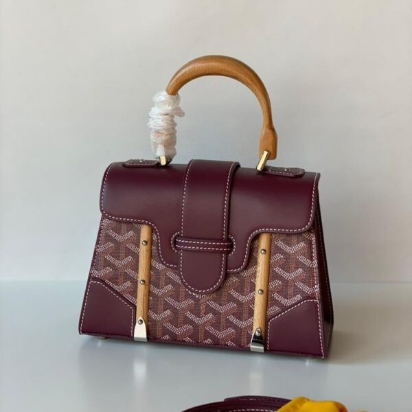 Goyard Saigon Maroon Hand Bag (With Box)